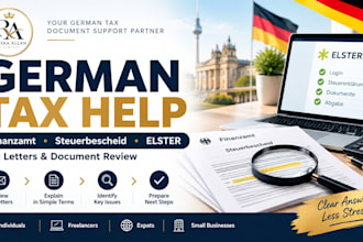 explain german tax letters, finanzamt notices, steuerbescheid, elster issues