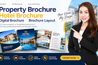 design professional property brochure hotel brochure digital and brochure layout