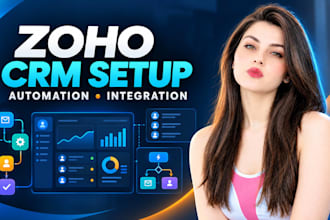 zoho CRM setup, automation, zoho one, workflow integration and CRM customization