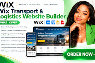 wix trucking logistics website transport company website freight cargo website