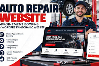 create auto repair website, appointment booking and wordpress mechanic website