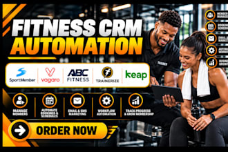 setup sportmember vagaro abc fitness trainerize keap make fitness crm automation