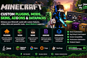 minecraft plugin neoforge mod minecraft skin bedrock addon datapacks minecraft