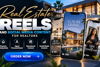 create real estate reels and social media content for realtors