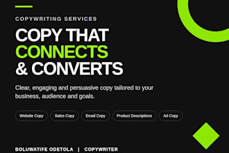 write engaging and persuasive copy for your business