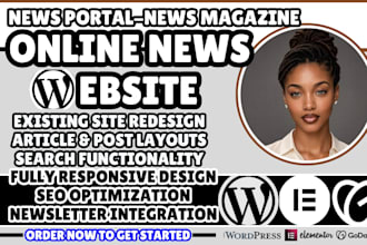 news website, news portal website, online news website, news magazine website