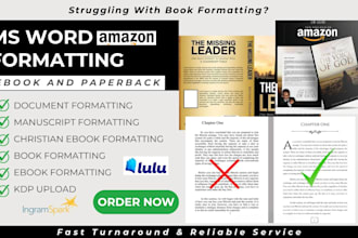 do microsoft word document formatting, ms word manuscript formatting and design