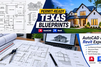 design professional architectural drawings and blueprints for texas permits