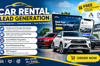 hot car rental leads car dealership lead design car rental landing page