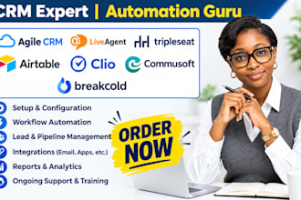 setup agile crm liveagent tripleseat airtable clio commusoft breakcold
