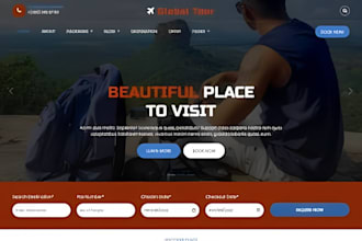 design wix travel agency tour agency website wix travel and tour booking website