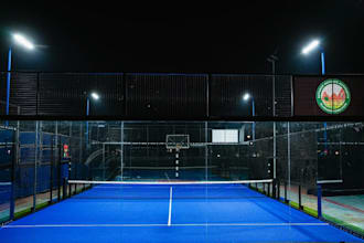 remodel3d outdoor sport center,basketball field,tennis court render,cgi exterior