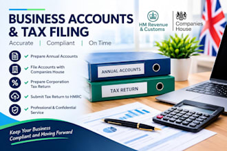 prepare and file your annual accounts and hmrc tax return