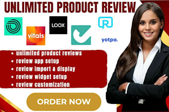 setup shopify unlimited product review okendo judge me yotpo reputon loox vitals