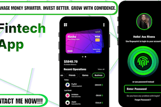 develop ai personal finance app, investment, fintech, budget and expense tracker