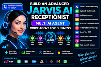 fix an advanced jarvis ai receptionist multi ai agent voice agent for business