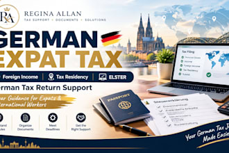 help with german expat tax, tax return, foreign income and elster