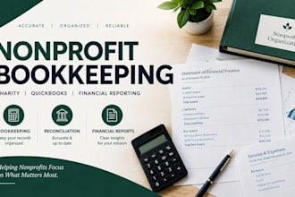 do nonprofit and charity bookkeeping in quickbooks