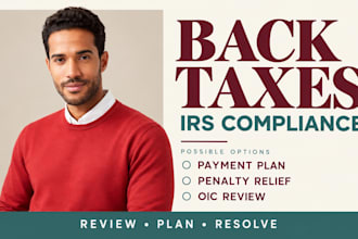 help resolve irs back taxes, tax notices and compliance issues