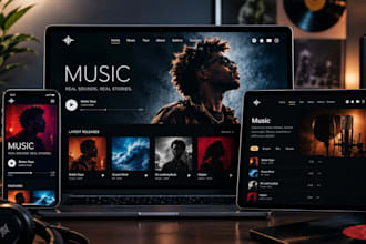 design squarespace music artist dj band podcast website epk wix event website