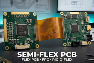 design semi flexible pcb flex pcb rigid flex fpc circuit and compact wearable