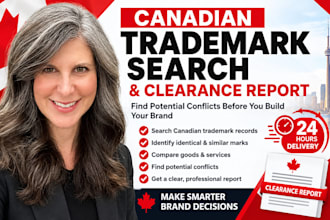 conduct a canadian trademark search and provide a clearance report