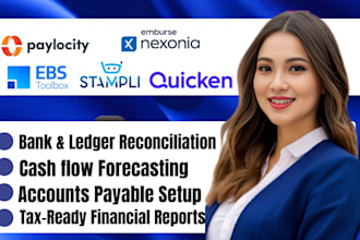 setup ebs toolbox  paylocity emburse nexonia  quicken stampli sage melio pipefy