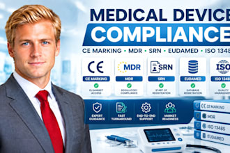 help with medical device ce marking, mdr, srn, eudamed and iso 13485 compliance