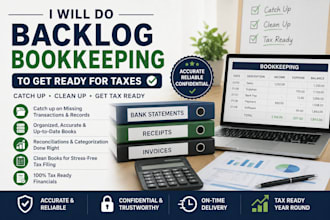 do backlog bookkeeping, clean up financial records, and prepare for tax
