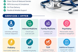 do medical coding for lab, radiology, family and internal medicine