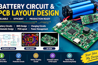 design battery circuit, bms, charger and pcb layout