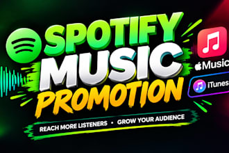 spotify music promotion itunes music promotion apple music youtube music