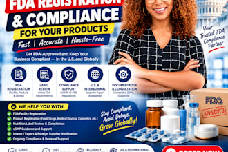 handle fda registration, compliance fsvp and label review