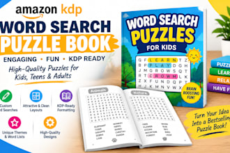 create word search puzzle book for amazon KDP