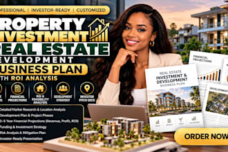 write property investment real estate development business plan wit ROI analysis