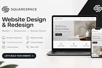 develop squarespace website, design or redesign squarespace website