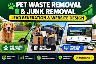 pet waste removal website poop scooper junk removal website junk removal leads