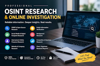 be your online investigation consultant for osint research