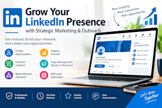 be your linkedin manager for marketing, growth and outreach