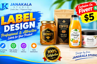 design professional product labels and packaging labels