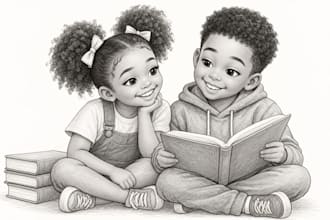 children book illustration picture bookcover kids story book watercolor
