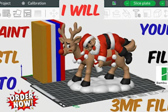 add color to 3d model convert stl to 3mf split for bambu lab multicolor printing