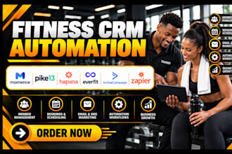 setup momence pike13 hapana everfit activecampaign zapier fitness crm automation