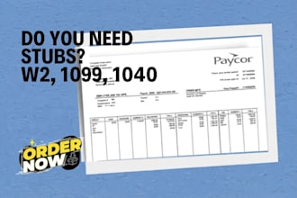 check adp, payroll, stubs, w2 and tax records for accuracy