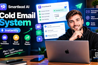 setup cold email system instantly smartlead ai lead generation email warmup