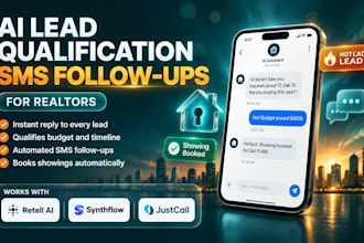 build ai lead qualification SMS followups for realtors retell synthflow justcall