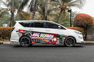 design a professional vehicle livery and wrap design for your car or truck