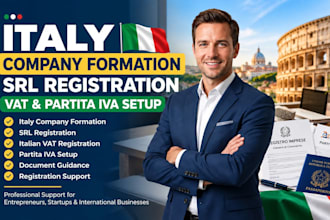 handle italy company formation, srl registration, vat and partita iva setup