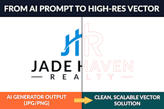 fix, refine and vectorize your ai generated logo