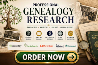 do genealogy research, family tree, ancestry, lineage and family history